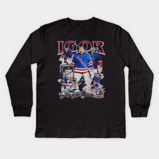 Igor Shesterkin Vintage Bootleg Kids Long Sleeve T-Shirt